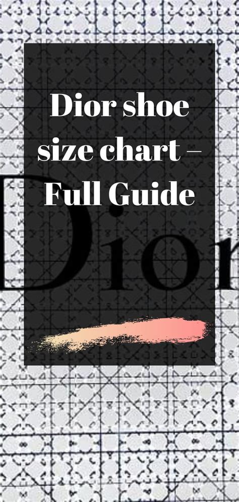 dior sheos|dior shoe size chart.